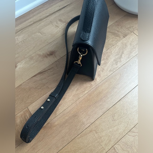 Mini Black Pebbled Leather Handbag - Picture 13 of 14